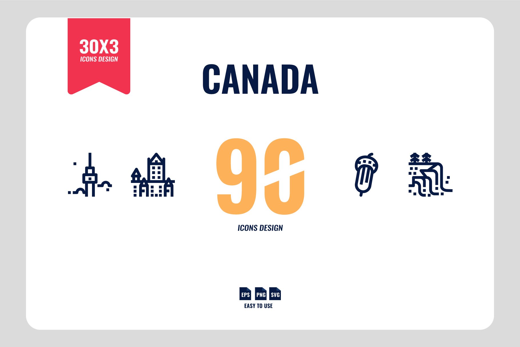 Canada 90 Icons cover image.