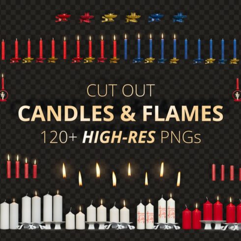 Candles & Flames Bundle - PNGs cover image.