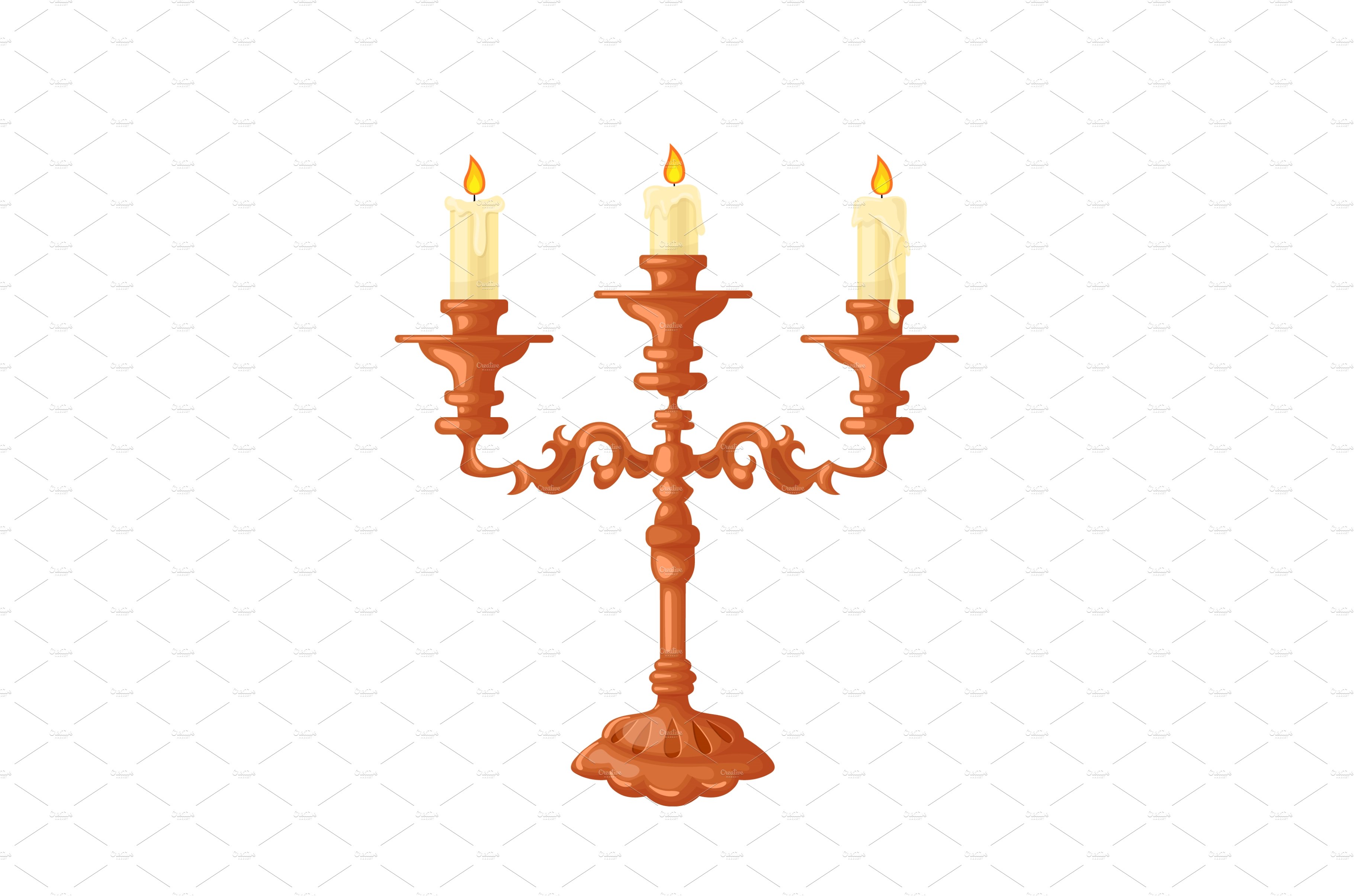 candlestick candelabrum cartoon cover image.
