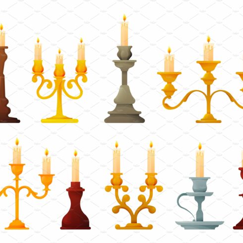 Candle holders and candelabra lights cover image.