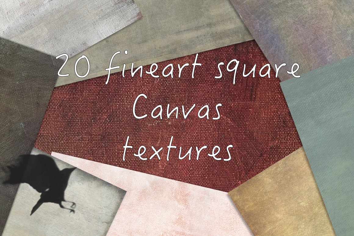 20 fineart Canvas Textures cover image.