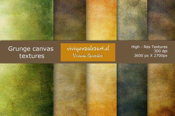 Grunge canvas textures cover image.