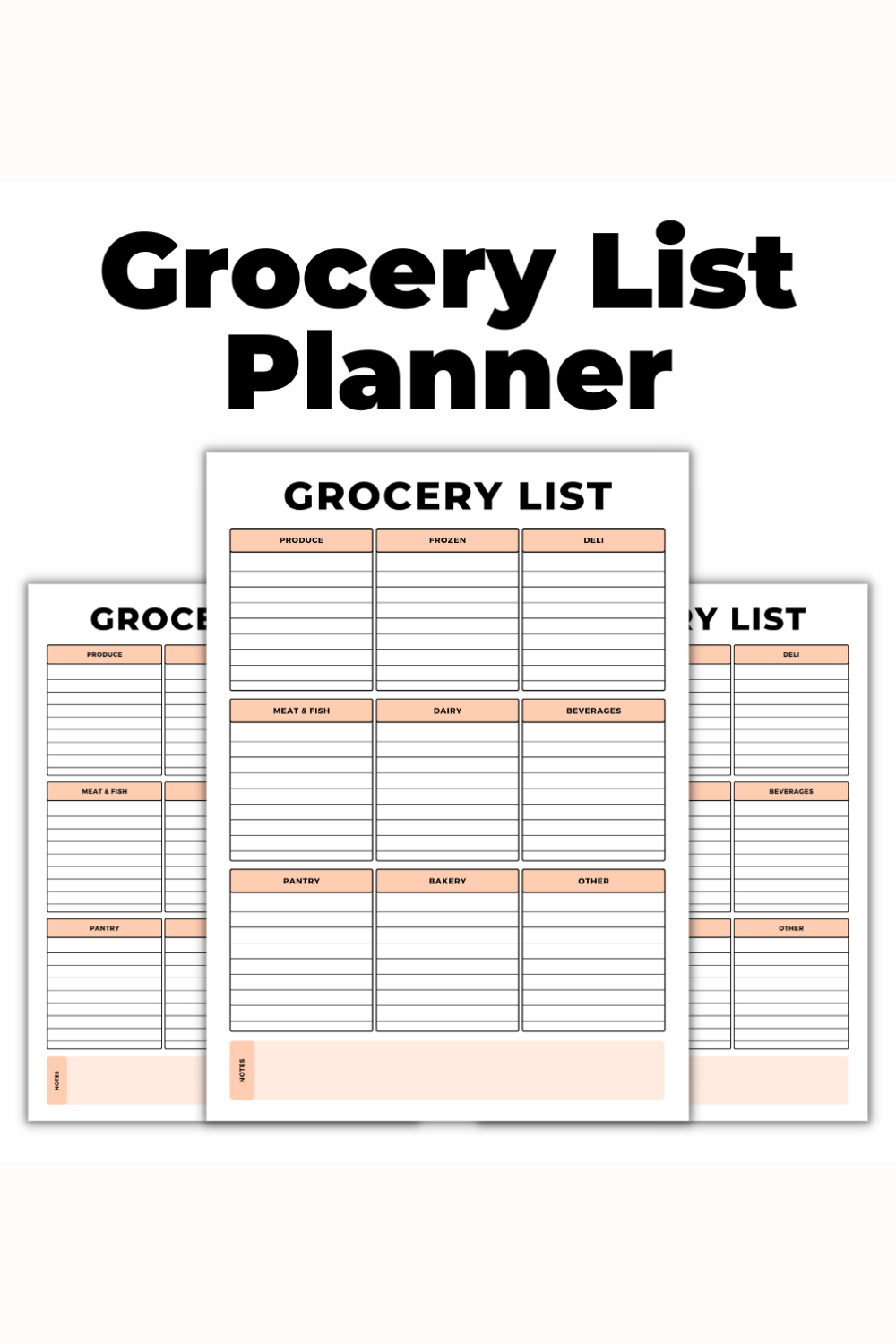 PACK PDF 3 templates : planner, semainier & to do list - design