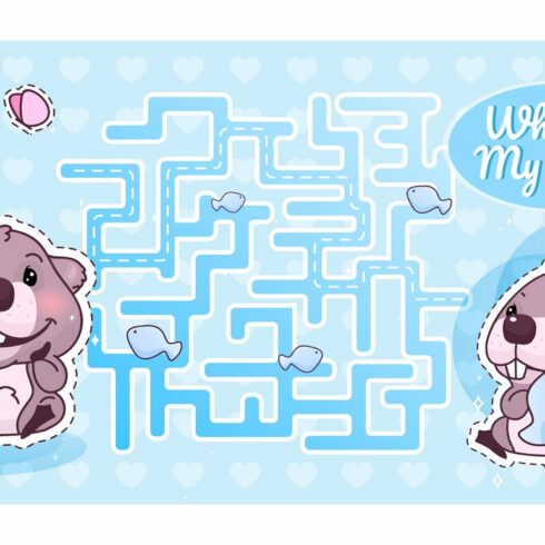 Labyrinth with cartoon beaver cover image.