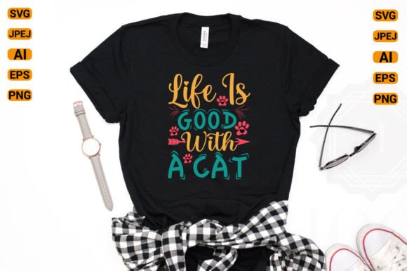 cat typography t shirt design graphics 57122841 1 580x386 607