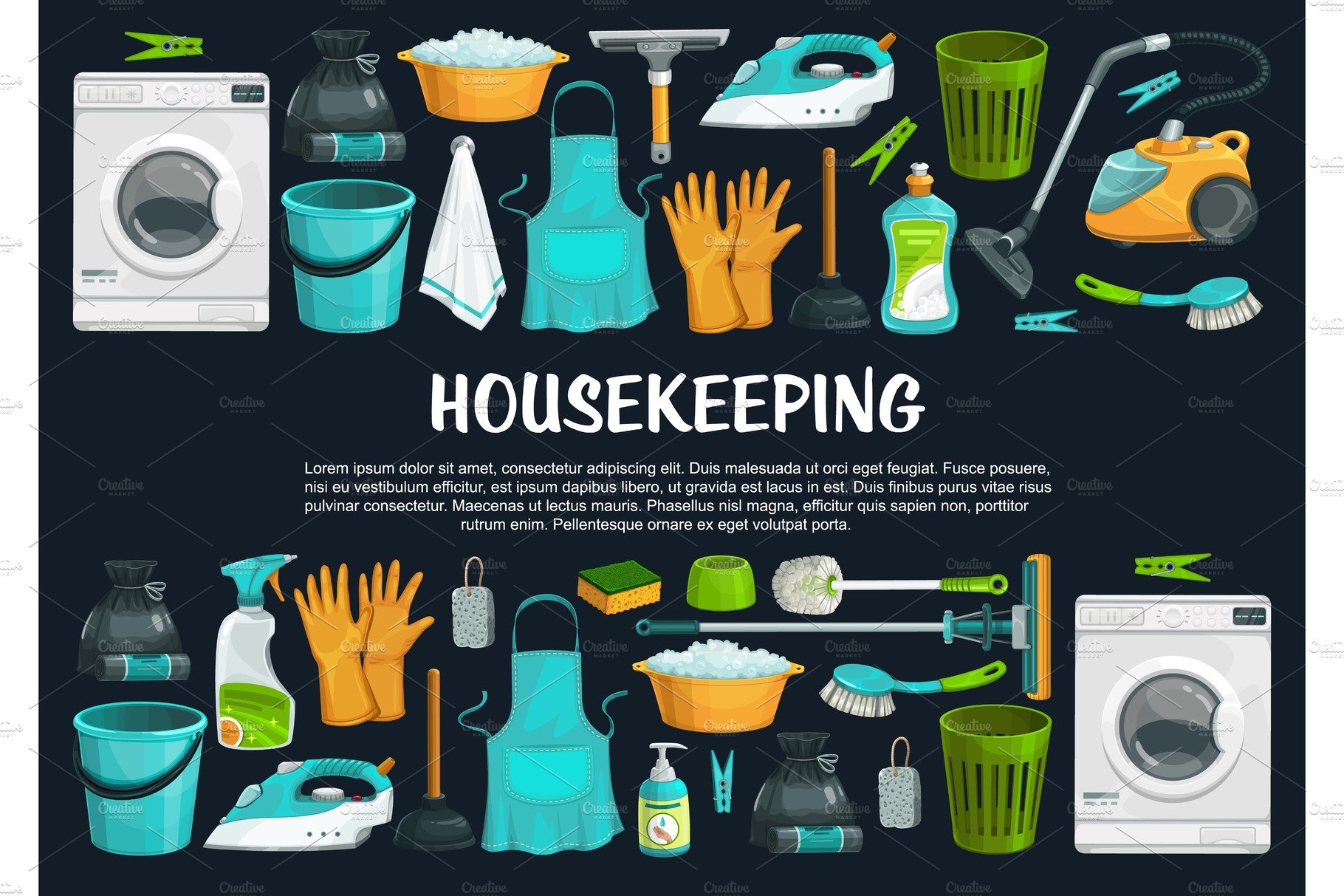 Housekeeping and cleaning tools – MasterBundles
