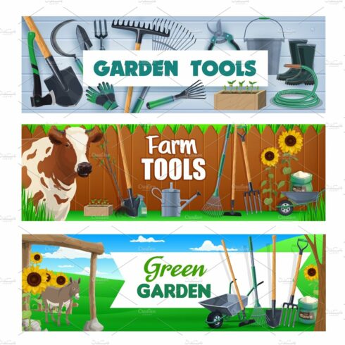 Garden and farm tools cover image.