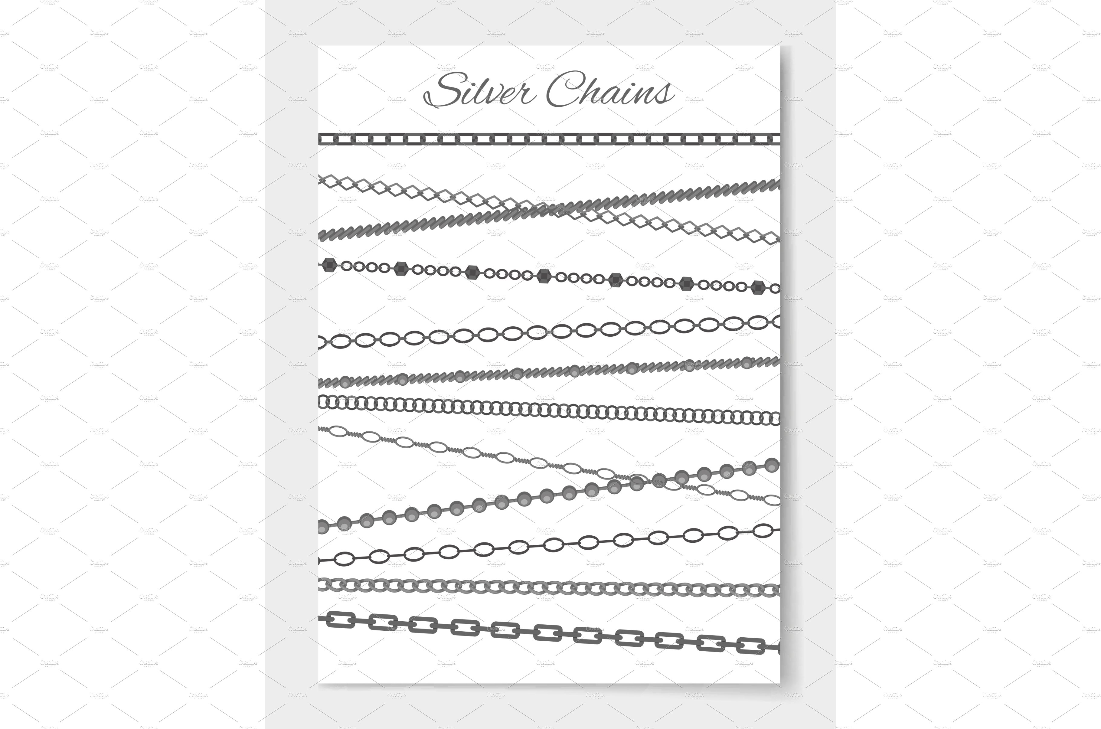 Silver Chains Poster andTitle Vector cover image.