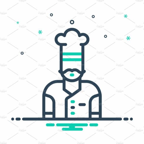 Chef cook mix icon cover image.
