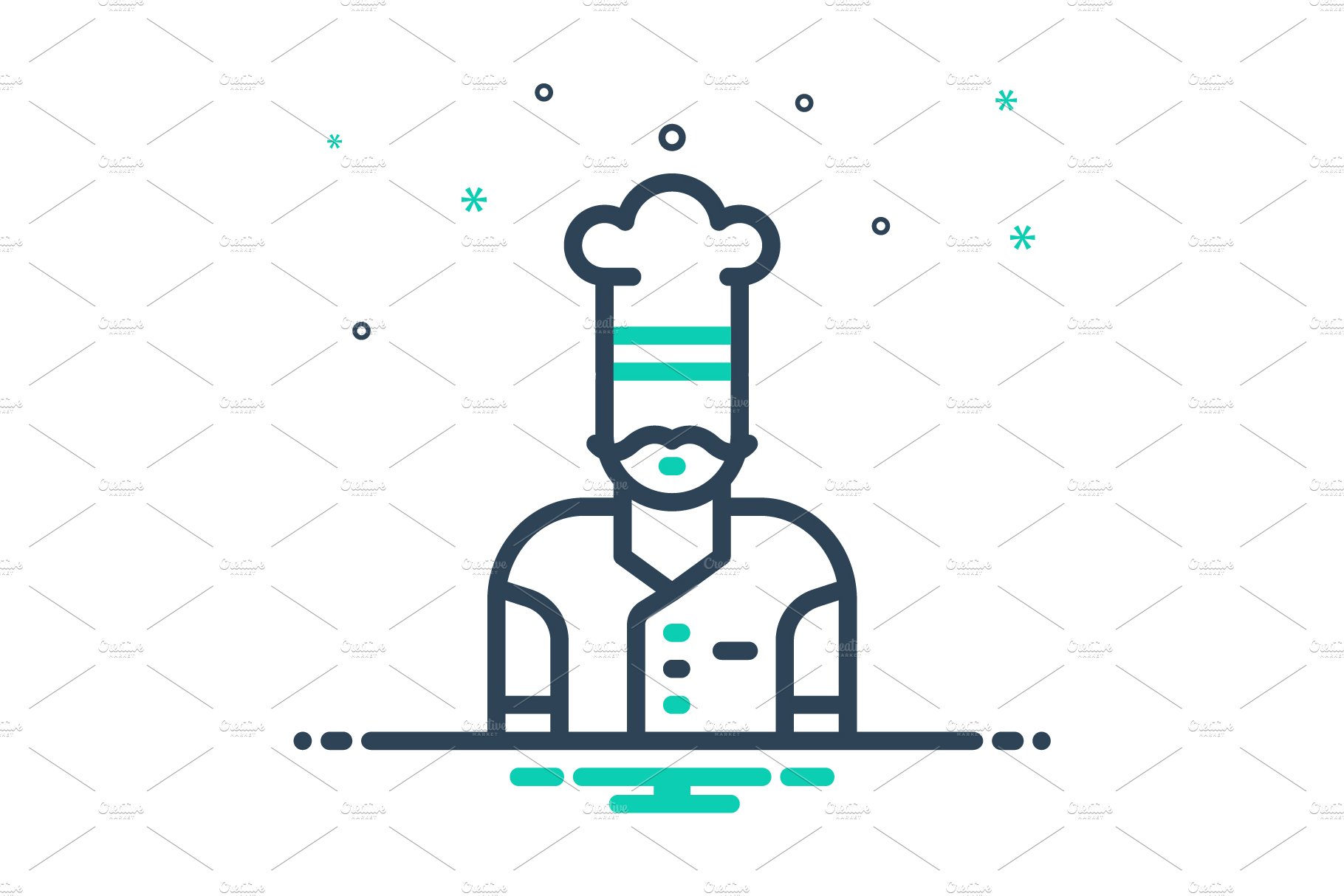 Chef cook mix icon cover image.