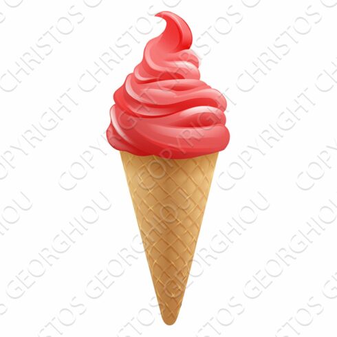 Ice Cream Strawberry Frozen Yogurt cover image.