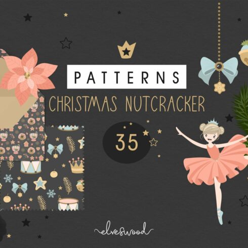 Seamless patterns Nutcracker cover image.