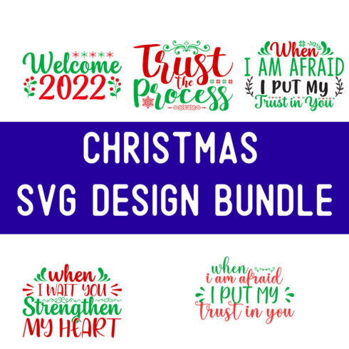 Christmas SVG Design Bundle cover image.