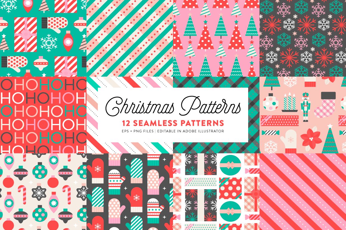 Christmas Shapes & Patterns preview image.