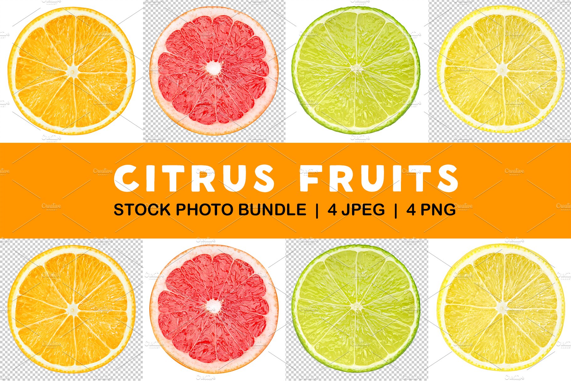 Slices of citrus fruits cover image.