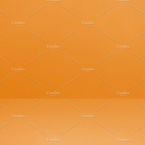 Empty orange concrete interior background banner cover image.