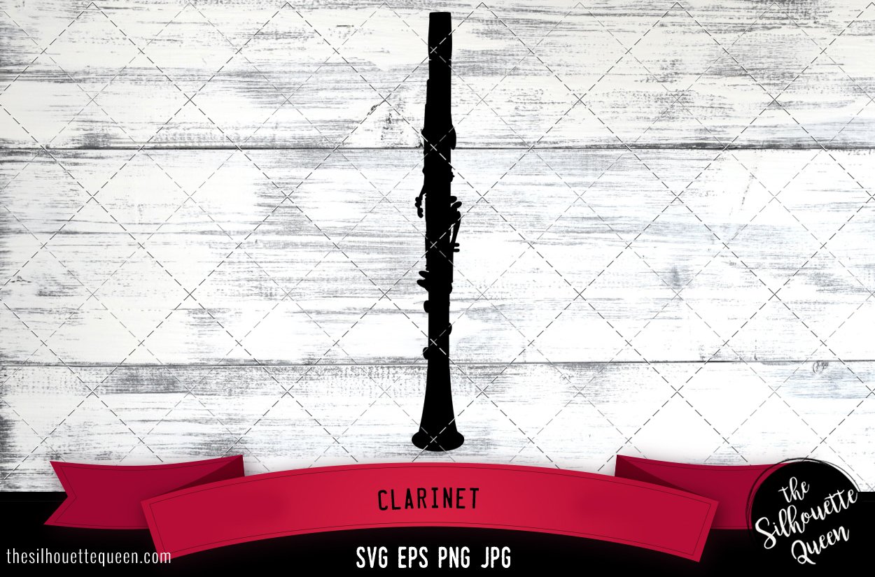 Clarinet Silhouette Vector cover image.