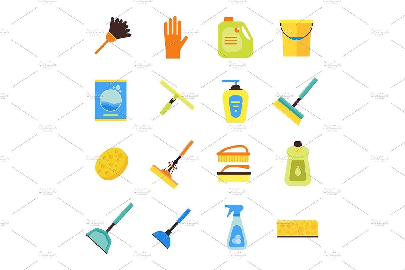 Cleaning Kit. Vector preview image.