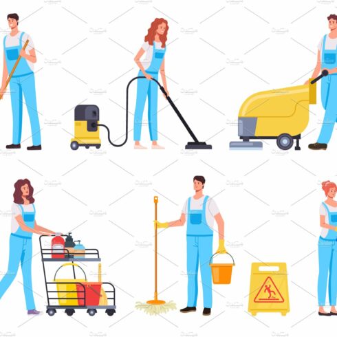 Cleaning people team cover image.
