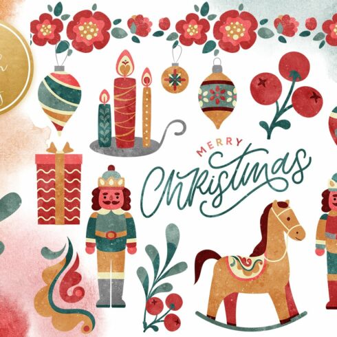 Christmas Toys & Ornaments Clipart cover image.