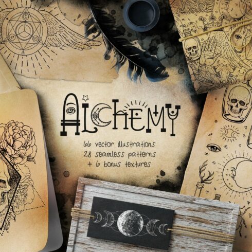 100 ALCHEMY. Magic Vector Set. cover image.