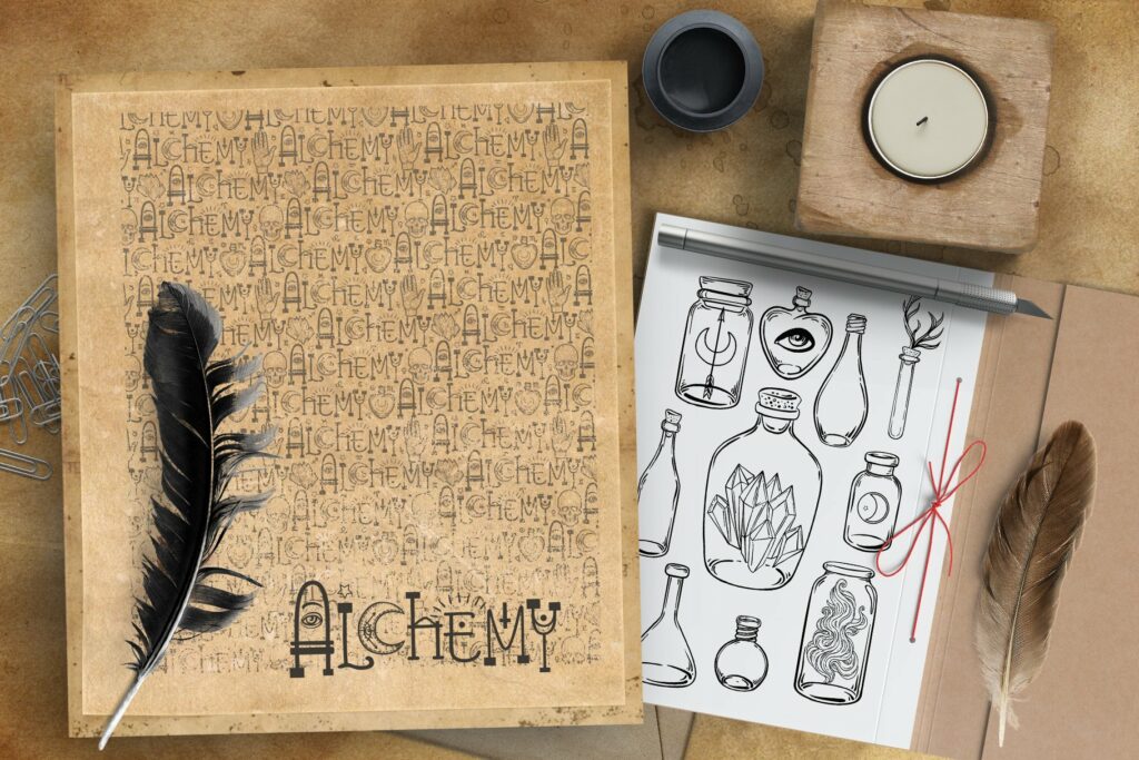 100 ALCHEMY. Magic Vector Set. – MasterBundles