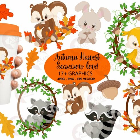 Forest Animals Clipart AMB-1178 cover image.
