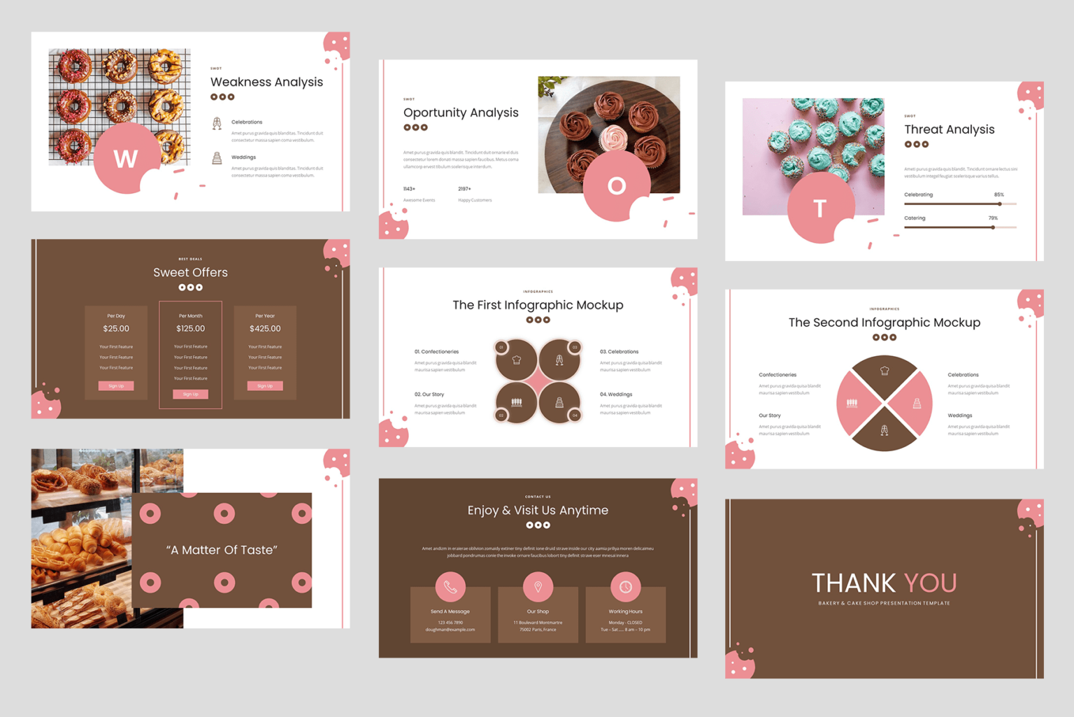 Oatkies - Bakery & Cake Shop PowerPoint Template - MasterBundles