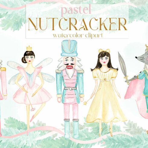 Nutcracker Pastel Christmas cover image.
