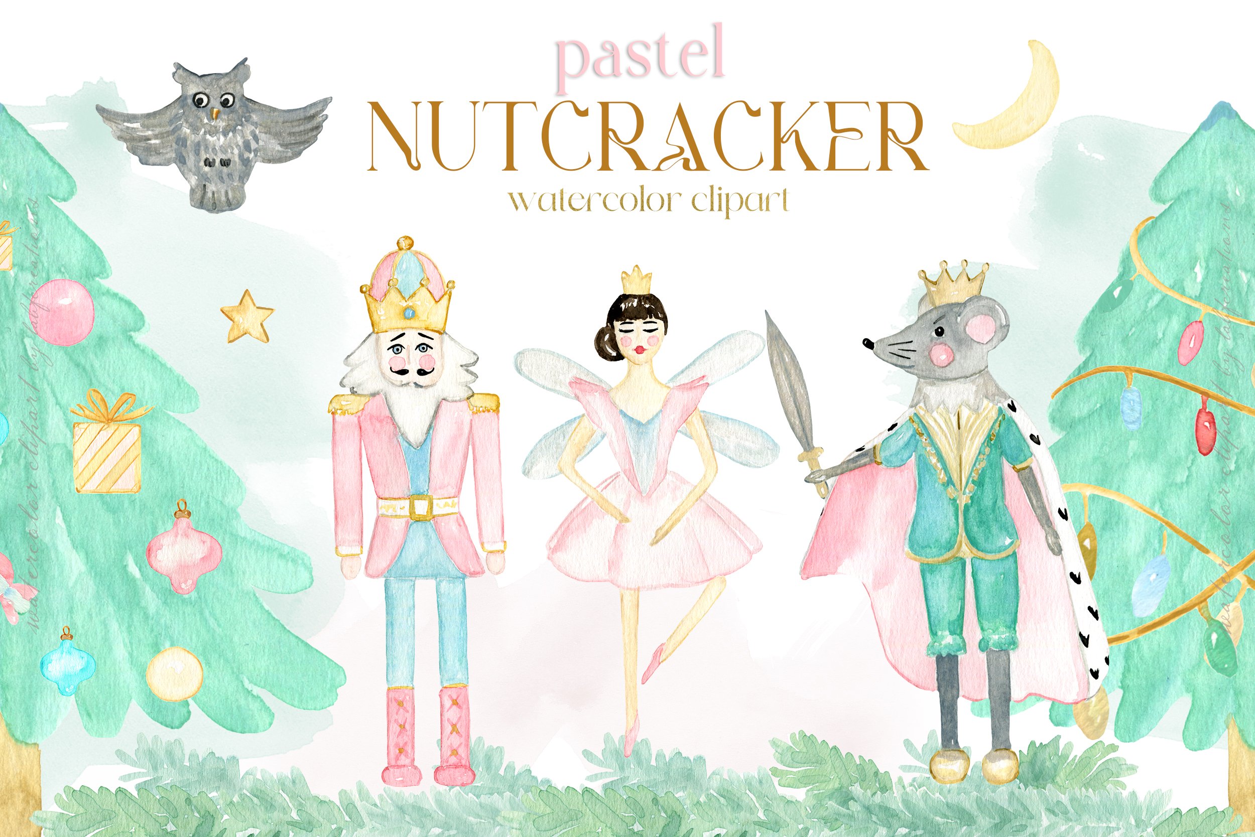 Nutcracker Pastel Christmas preview image.