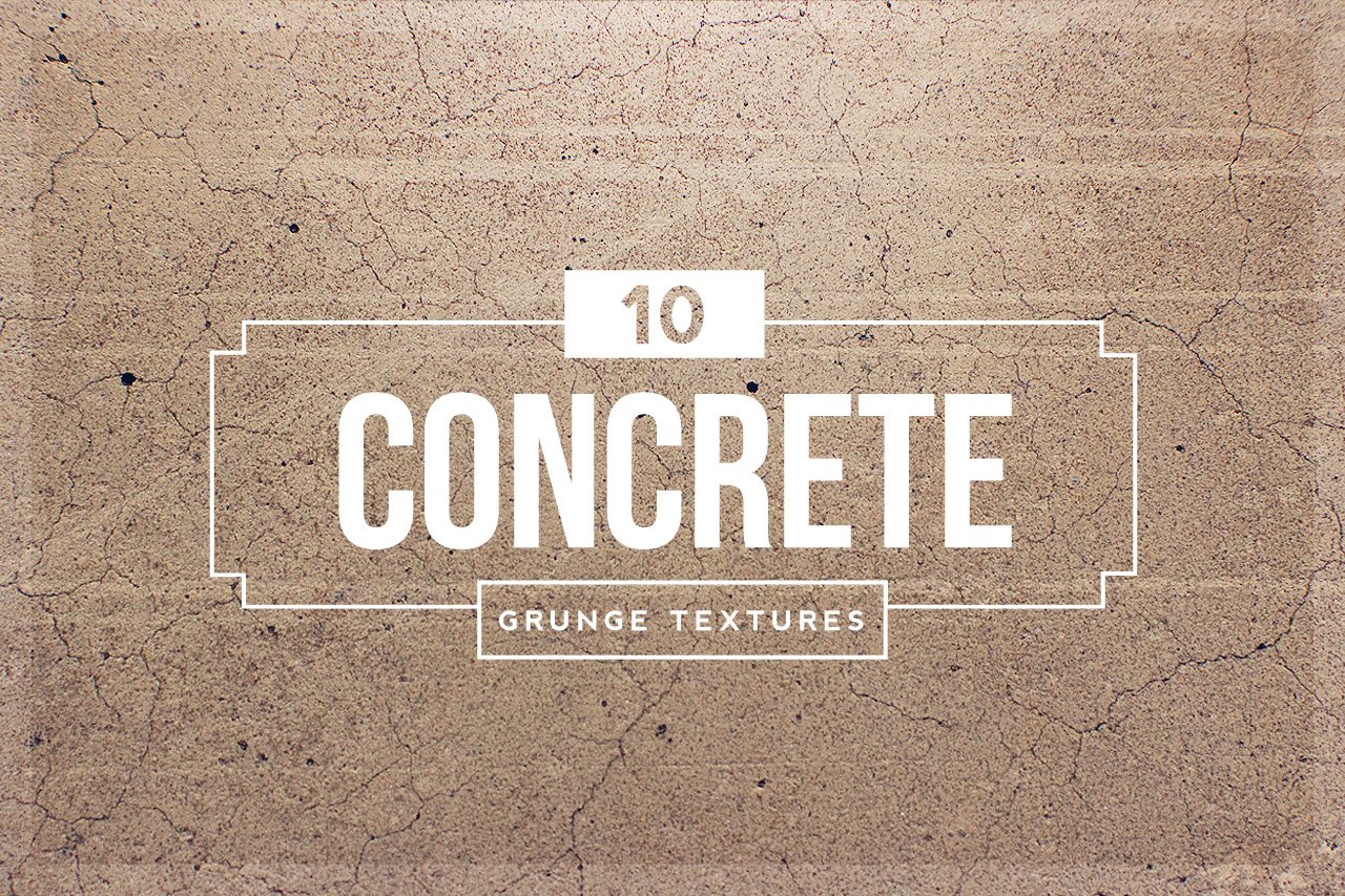 10 Concrete Grunge Textures cover image.