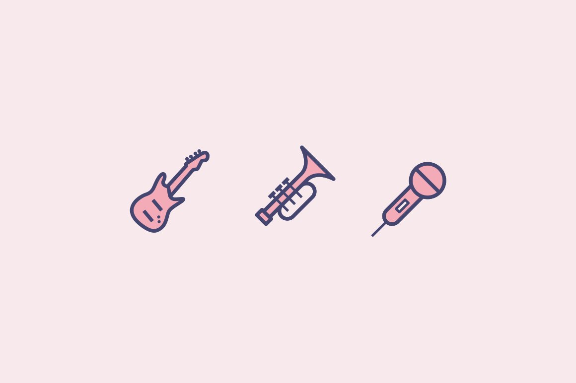 15 Music Genre Icons preview image.