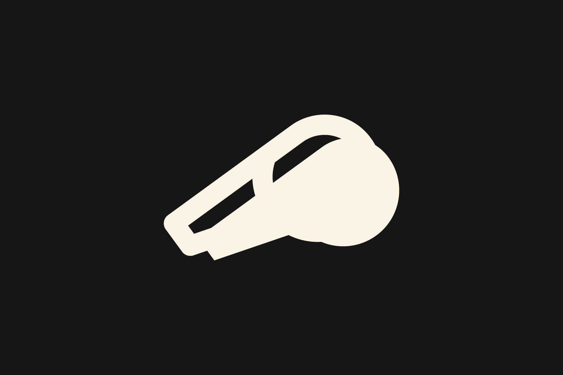 whistle icon design for football preview image.