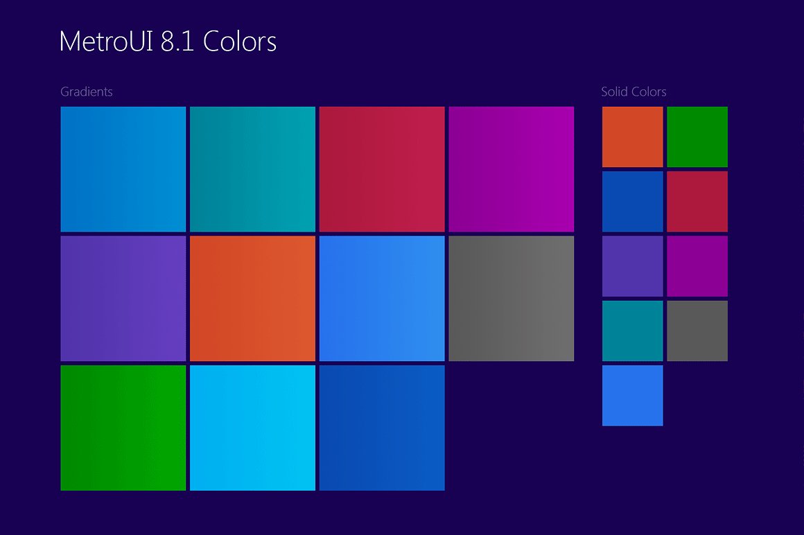 MetroUI Colors cover image.