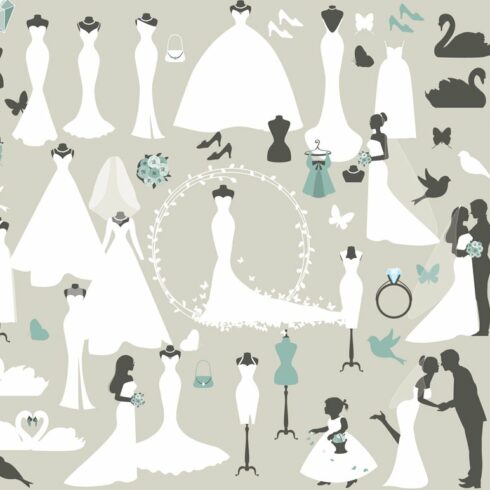 Wedding clipart bride clip art groom cover image.