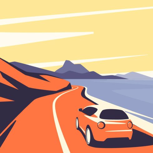 Along the ocean mountain road cover image.