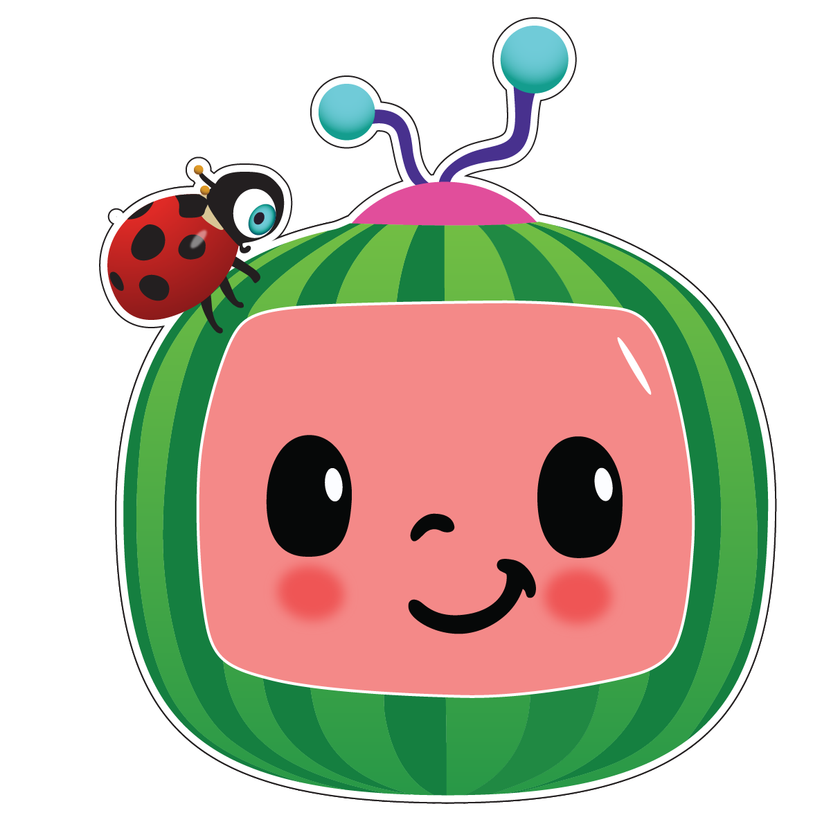 Cocomelon Birthday Logo design