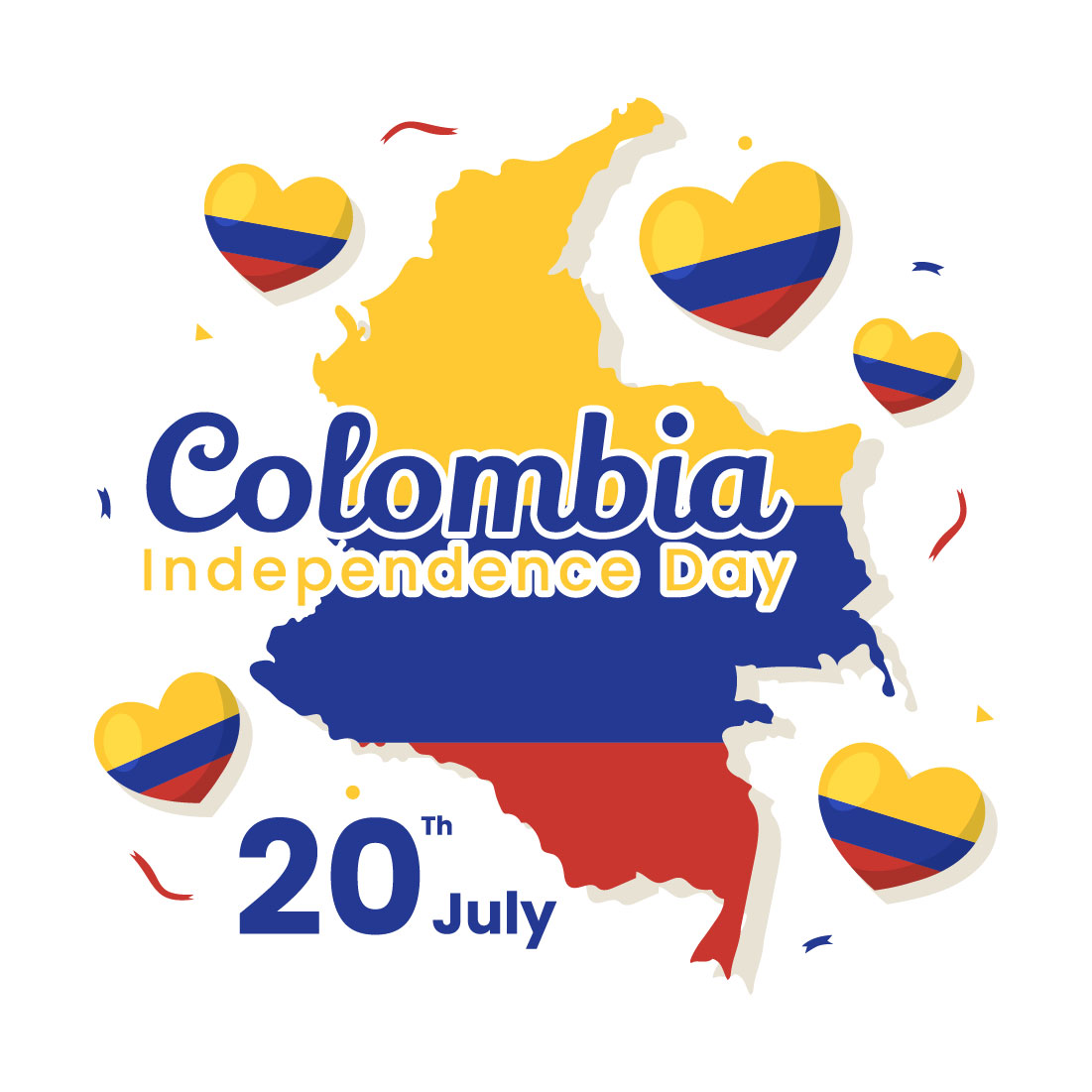 16 Colombia Independence Day Illustration preview image.