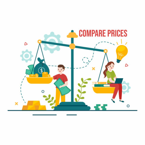 10 Compare Prices Economy Illustration cover image.