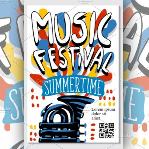 Concert Music Festival Vector Poster cover image.