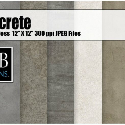 36 Seamless Concrete Textures cover image.
