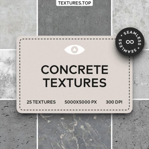 Seamless Concrete Wall Texture Pack cover image.