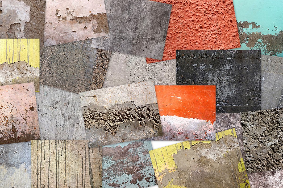20 Concrete Textures Pack 2 preview image.