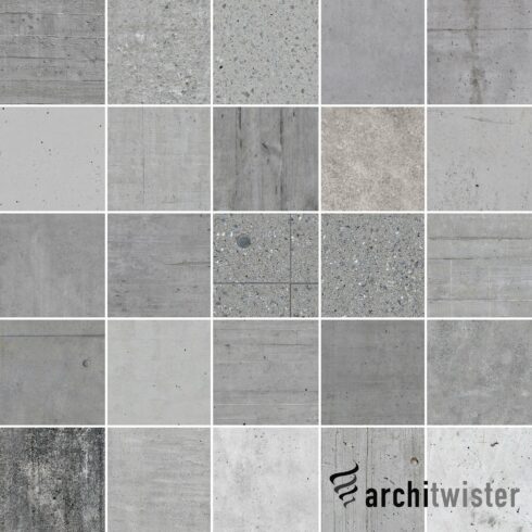 25 Seamless Concrete Textures cover image.