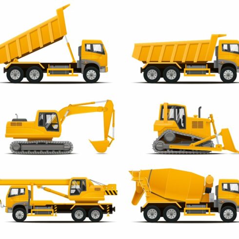 Construction Machinery Illustrations cover image.
