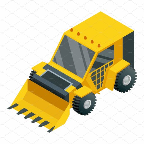 Construction machinery isometric cover image.