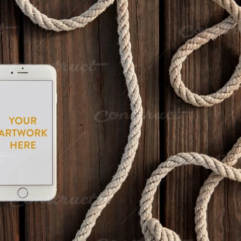 Nautical Dock Ropes iPhone PSD cover image.