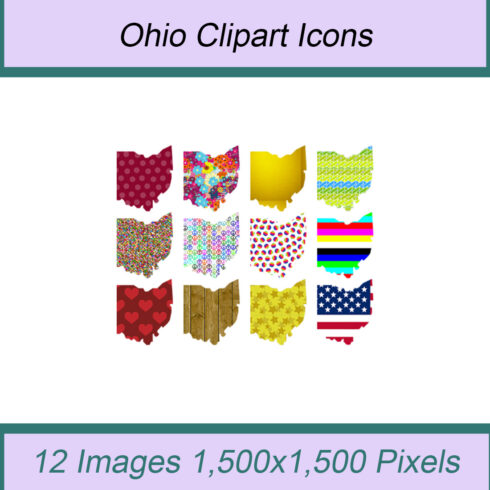 12 STYLISH OHIO STATE CLIPART ICONS cover image.