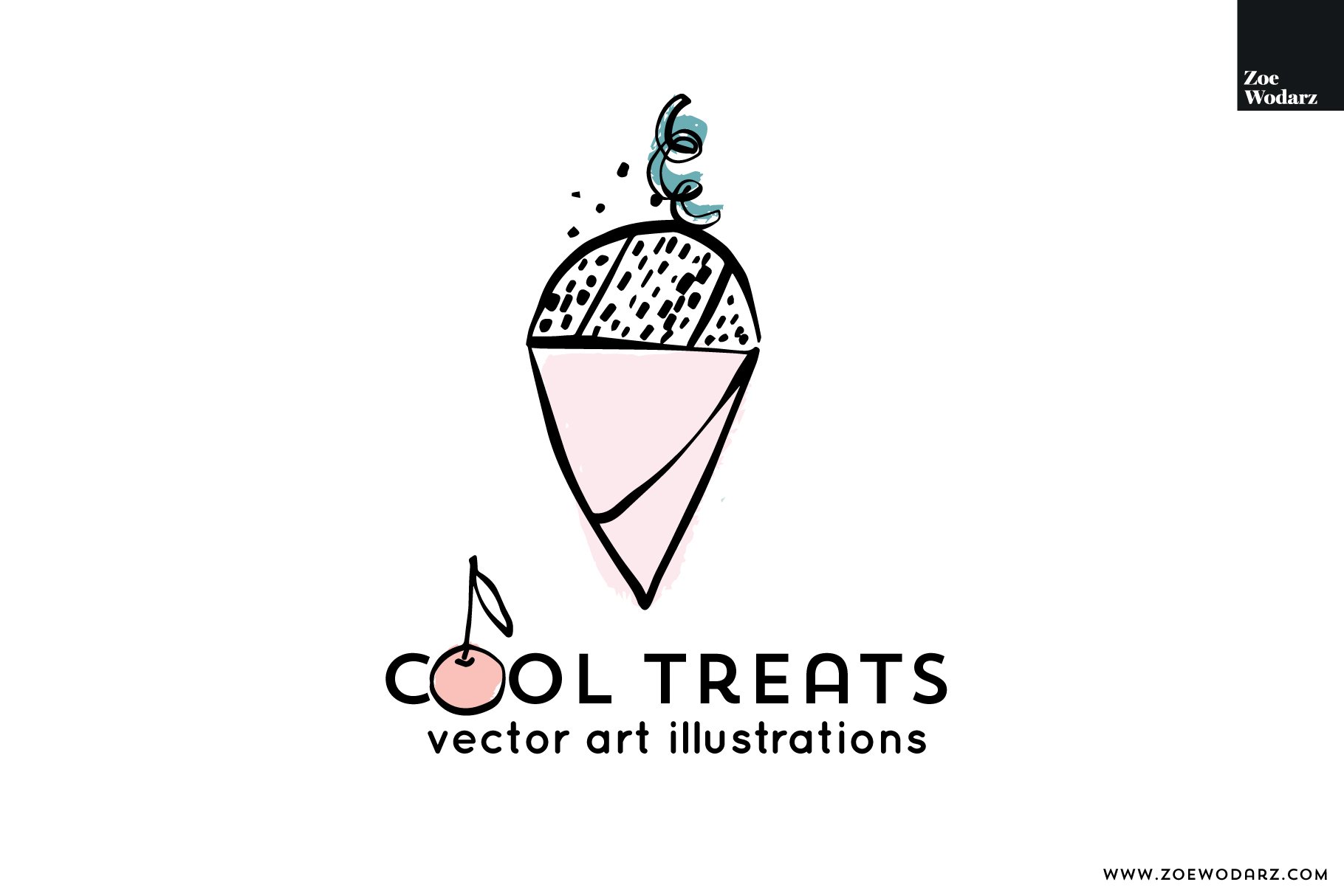 Ice Cream Illustrations cover image.