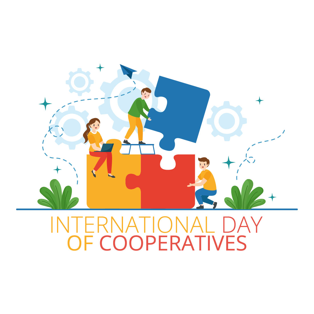 12 International Day of Cooperatives Illustration preview image.